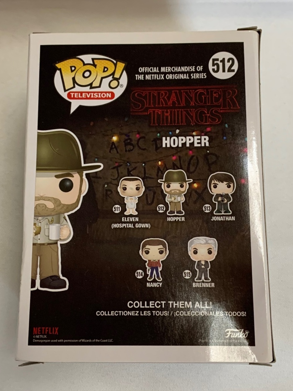 NIB! Funko Pop Stranger Things Hopper #512! - Picture 7 of 7